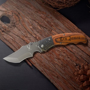 Personalized 7.5&quot; Spring Assisted Folding Knife