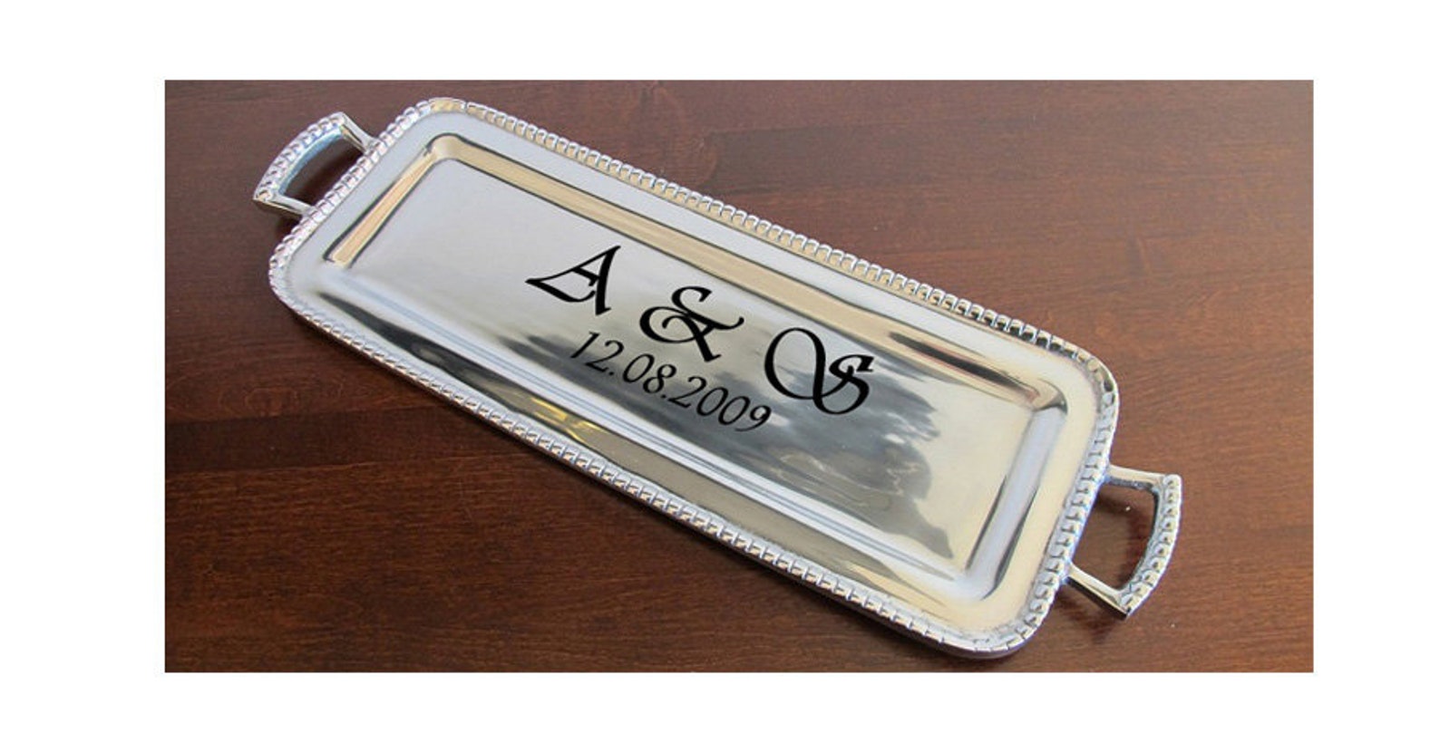 Personalized Custom Serving Tray Wedding Gift Pewter Etsy Australia
