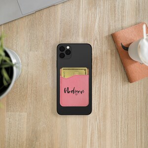 Cartera de teléfono de cuero personalizado