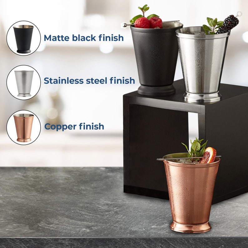 Personalized 16 Oz. Mint Julep Cup W/ Beaded Detailing Etsy