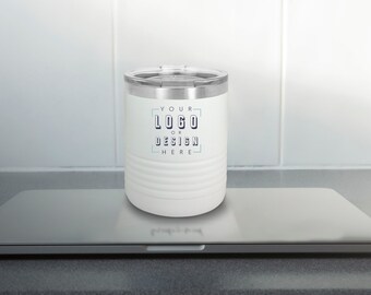 Personalized 10 oz. Insulated Travel Mug with Clear Lid