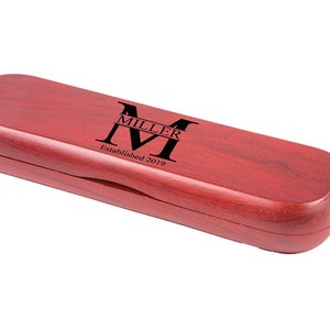 Engraved / Personalized Rosewood Two Pens & Mail Opener Gift Set | Miller Design