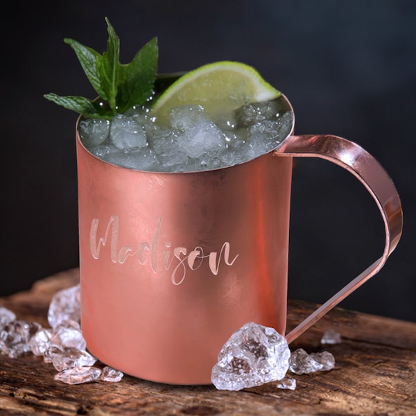 Personalized 14oz. Copper Moscow Mule Mug