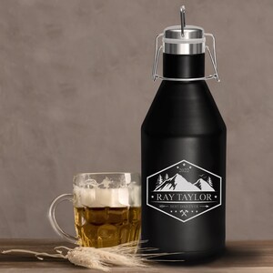 Personalized Groomsmen Triple Insulated Beer Growler