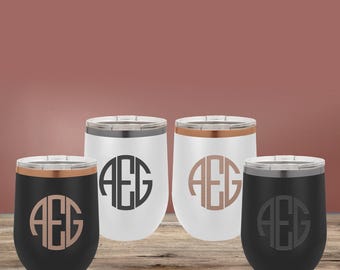 Vaso de vino personalizado sin tallo con tapa y aislamiento al vacío con revestimiento de iones