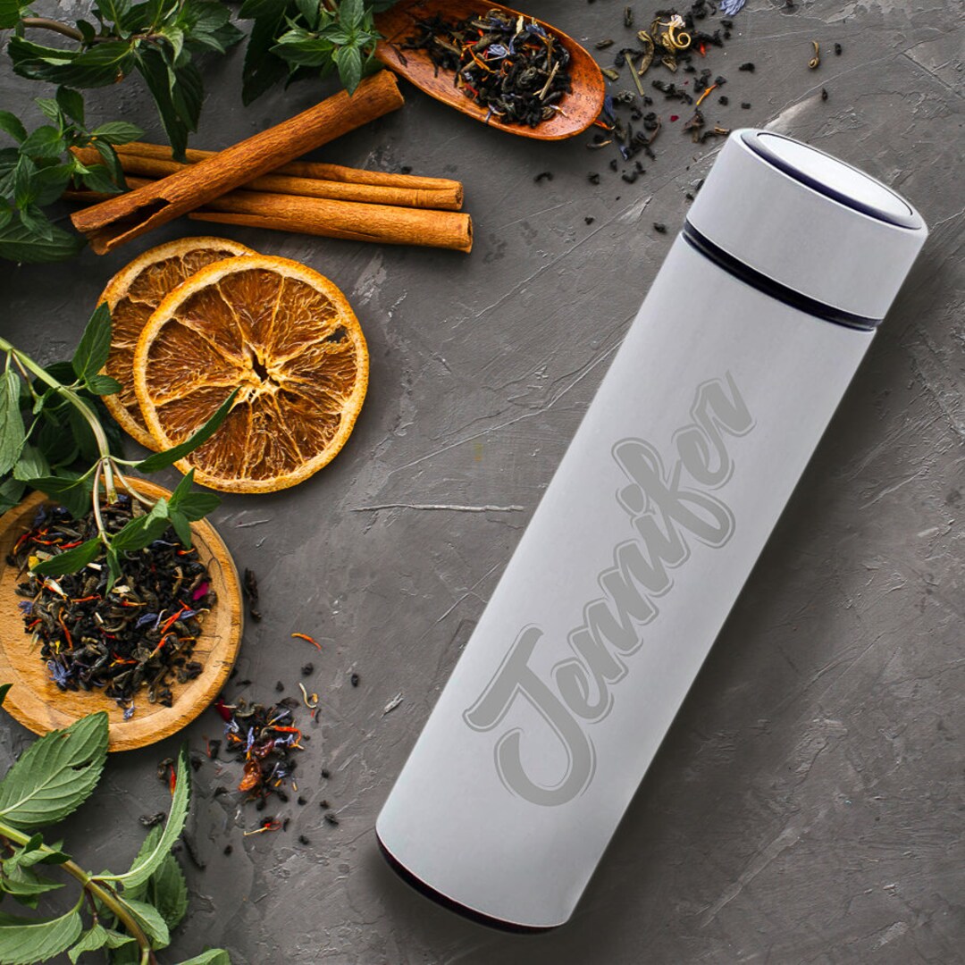 Personalized Stainless Steel 17oz Tea Infuser - Outline Design - Etsy