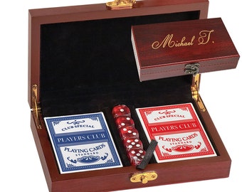 Personalized Card and Dice Set