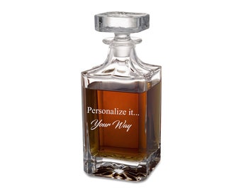 Personalized Whiskey Decanter - Glass Decanter - Your Way