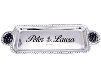 Personalized Couples Talavera String Serving Tray | Wedding, Birthday, Mother's Day Gift