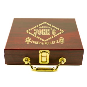 Personalized Casino Poker Chip Set