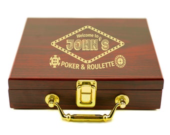 Personalized Casino Poker Chip Set