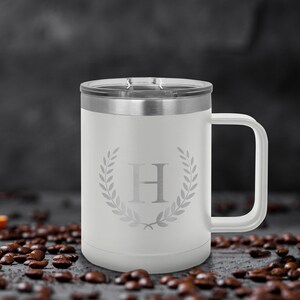Personalized Horace 15 oz. Stainless Steel Vacuum Insulated Mug with Slider Lid