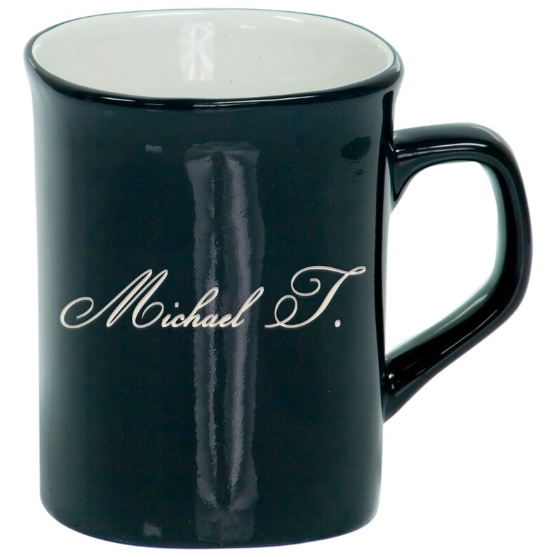 Personalized Rounded Corner Ceramic Mug - Etsy