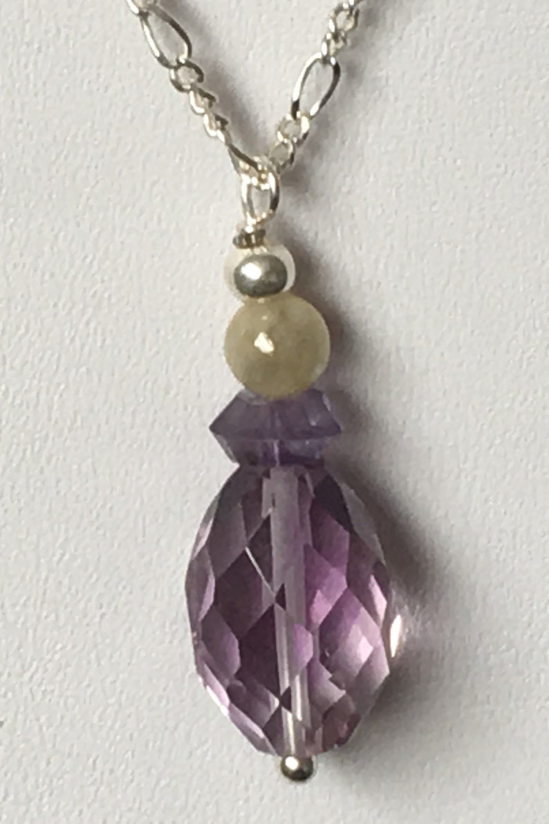 Sterling Silver 18 Fine Figaro Chain With Faceted Etsy UK