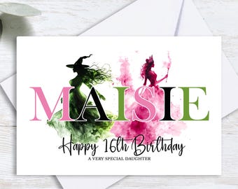 Personalised A Wicked Birthday Card - Name on card - Any Age