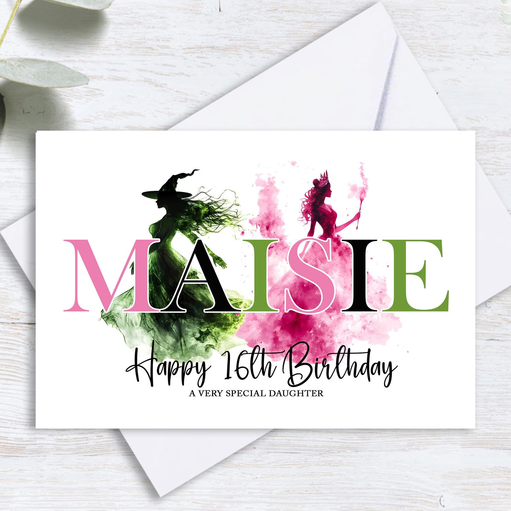 Personalised A Wicked Birthday Card - Name on card - Any Age