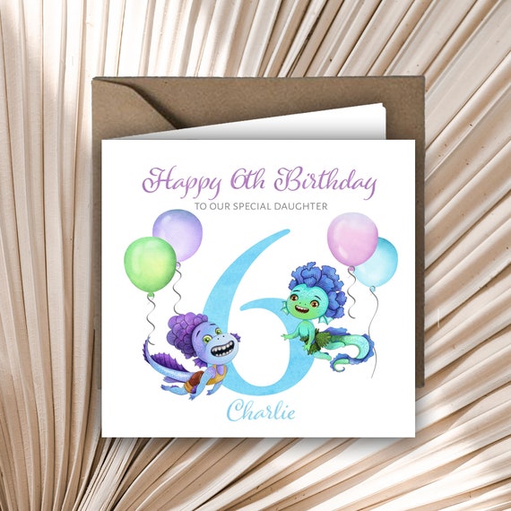 Personalised Printed 1st 2nd 3rd Birthday Card Luca and Alberto Any Age  Daughter Son Niece Sister Granddaughter Grandson