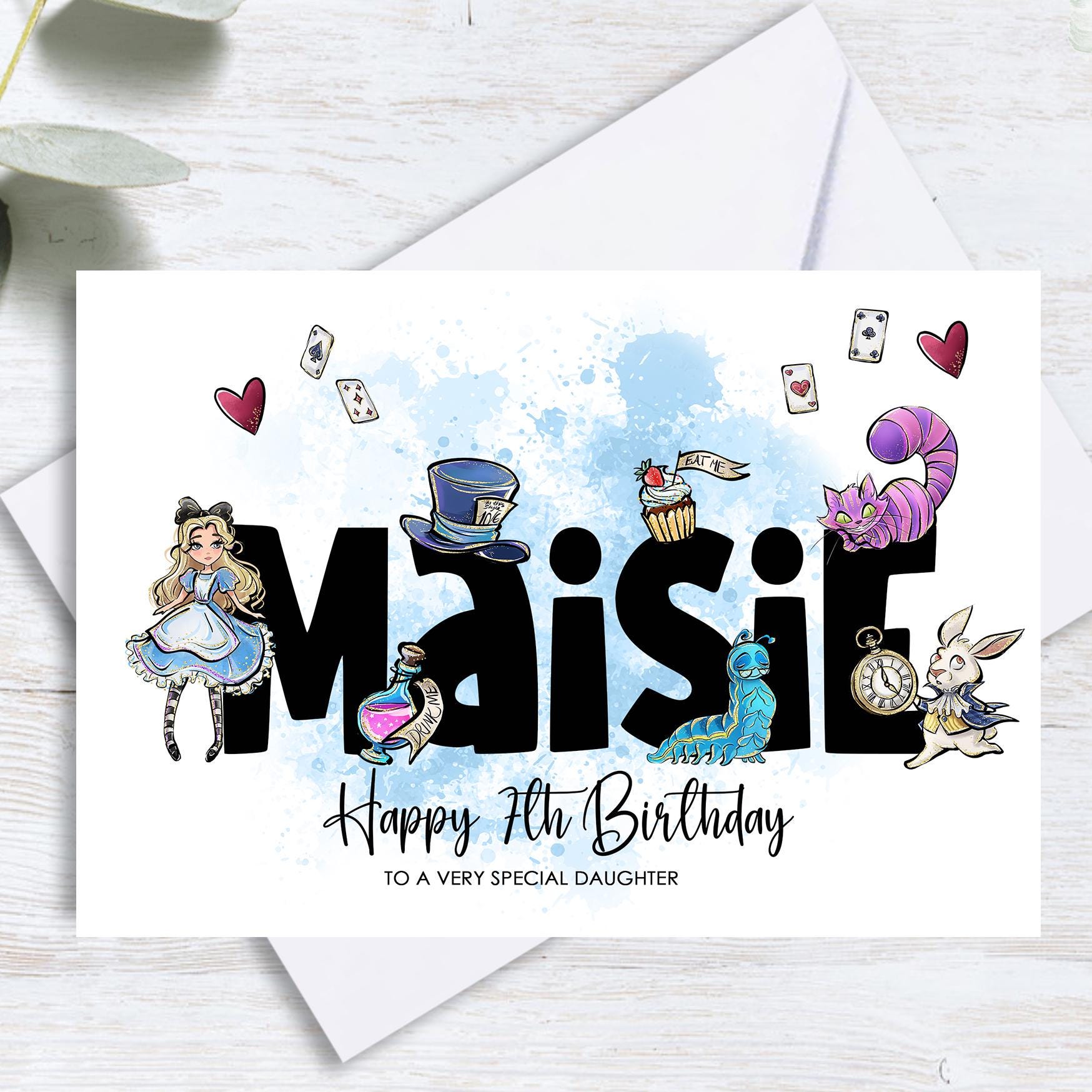 Happy Birthday Alice in Wonderland Card Happy Birthday Alice in Wonderland Card