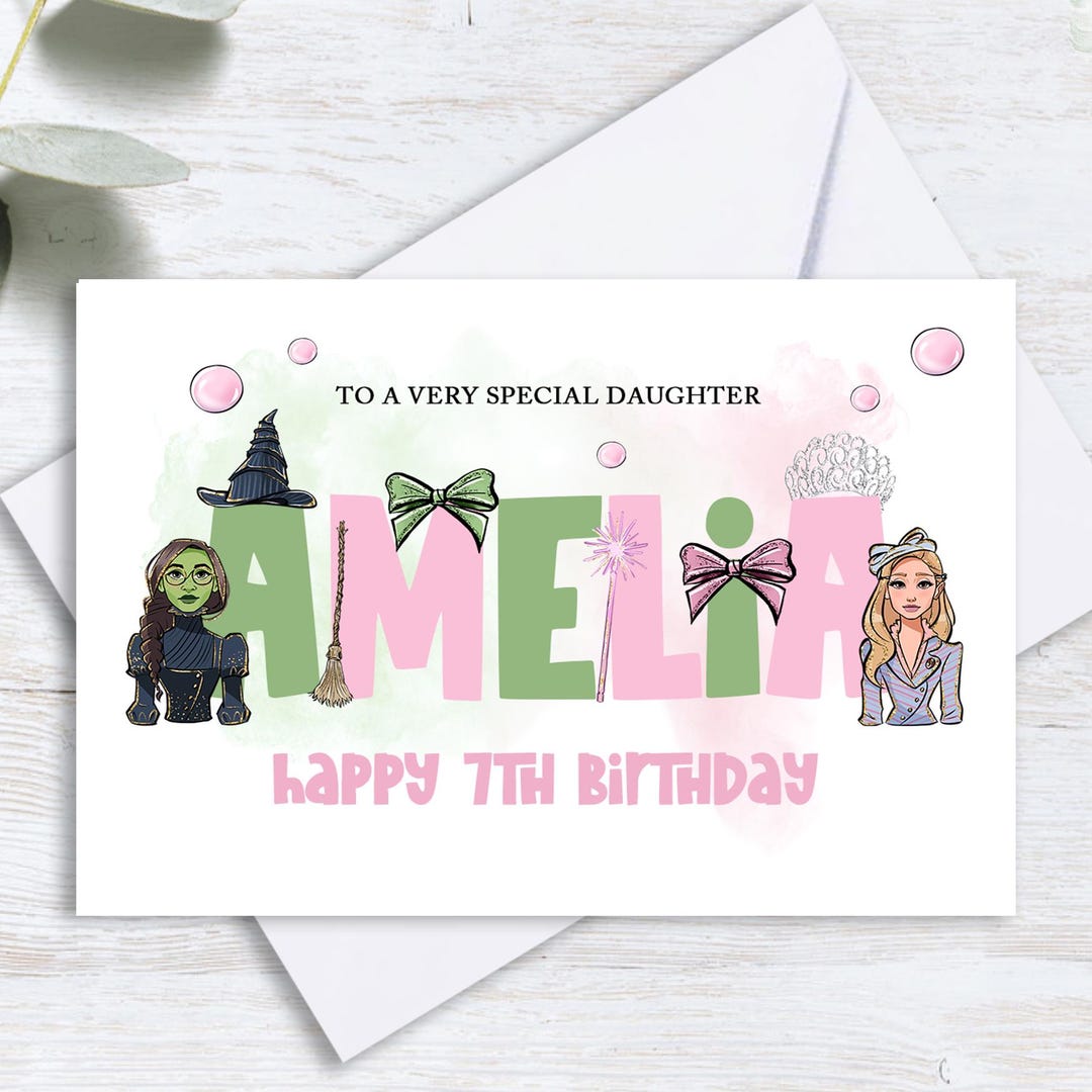 Wicked Birthday Invitation, Elphaba And Glinda Invitation, Wicked Party Invitation, Editable - View #8