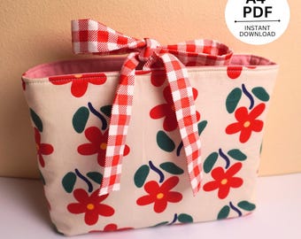 Book Sleeve with Bow Tutorial - Easiest Printable PDF Sewing Pattern