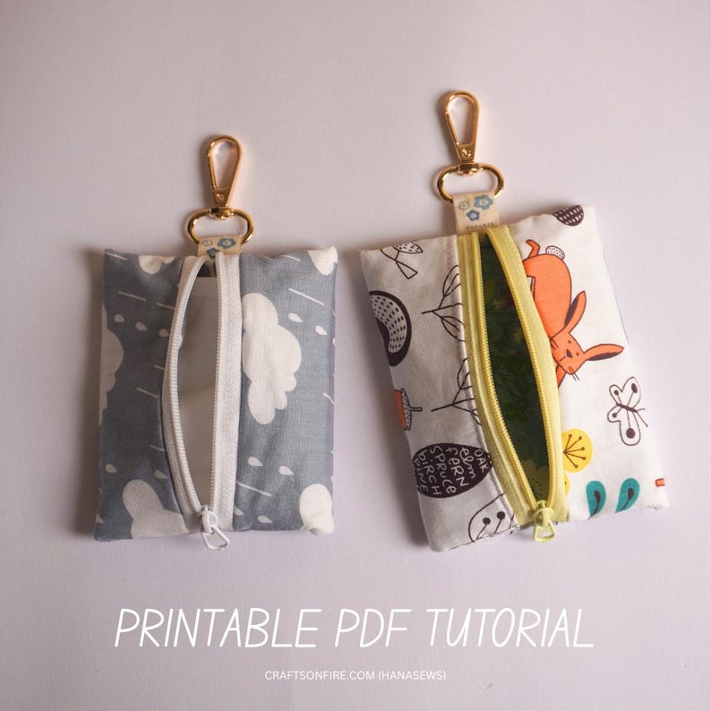 keyring pouch pdf pattern