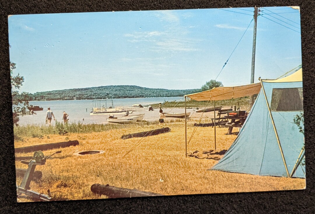 Young State Park Lake Charlevoix Boyne City Michigan Camping Etsy