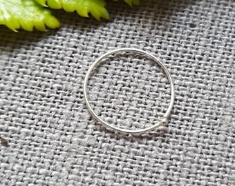 THIN ROOK RING in 9ct Gold and Sterling Silver , 0.4mm/26 guage, Earring, Hypoallergenic, upper ear Ring, Piercing, Hoop