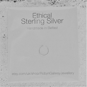 ECO Silver Very thin Nose ring, 0.5mm/25 GAUGE, Earring, Hypoallergenic, Septum Ring, Piercing, Hoop image 8