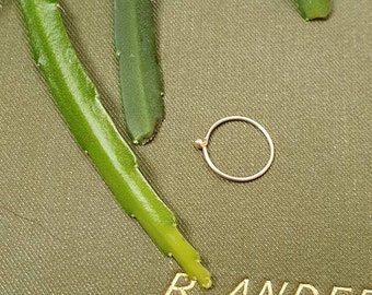 SOLID YELLOW GOLD 0.5mm, Very thin Nose ring in 9ct Yellow Gold, 0.5mm/25 Gauge, Earring, Hypoallergenic, Septum Ring, Piercing, Hoop