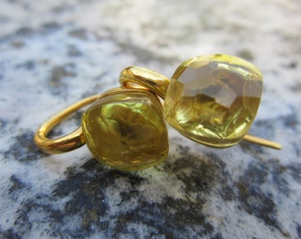 Earrings Lemon Quartz Lemon Earrings Gold
