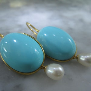 Earrings PerleTuerkis Chandelier Classic Gold Ring
