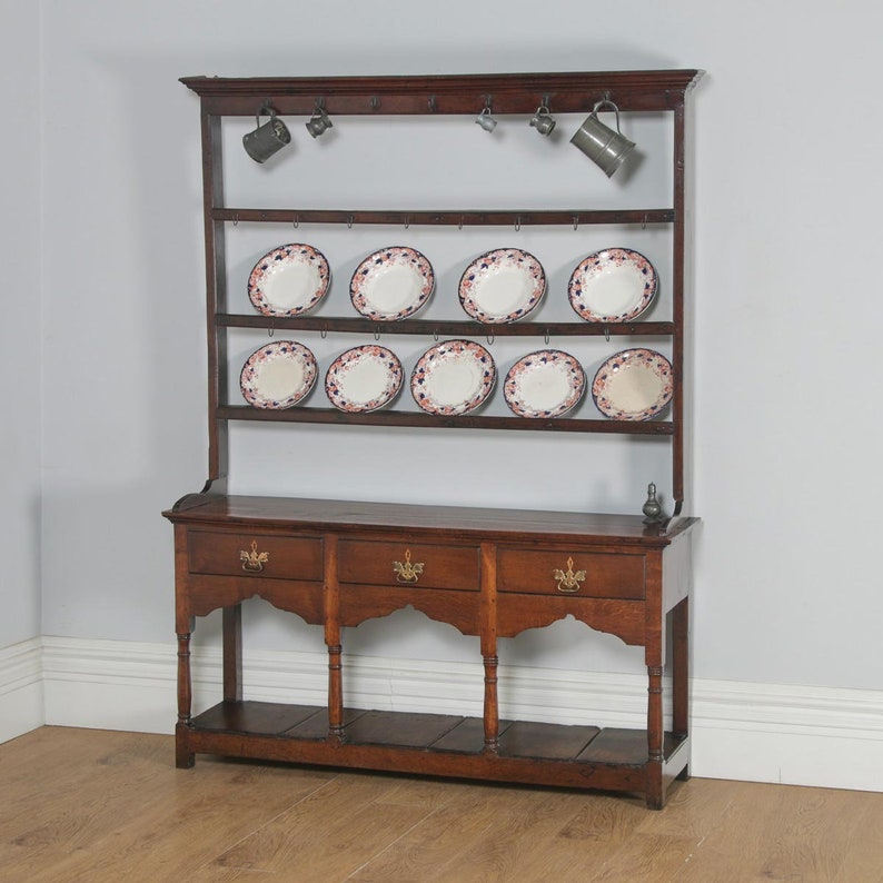 Small Antique English Georgian Oak Bachelors Chest Of Drawers Haus