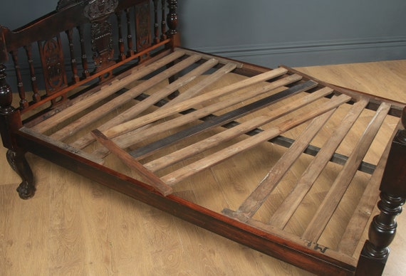 Antique 5ft 10 Victorian Anglo indian Colonial Raj Bombay Teak