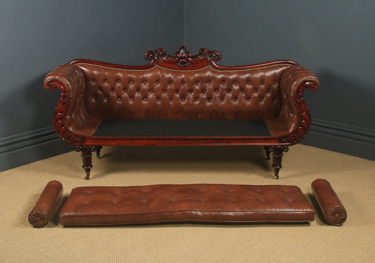 Victorian Leather Couch