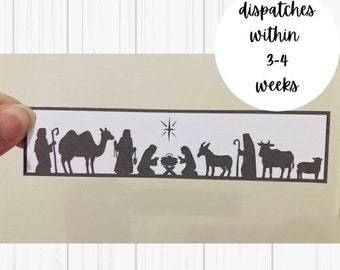 Black Nativity Card Embellishments: Christmas Craft Banners