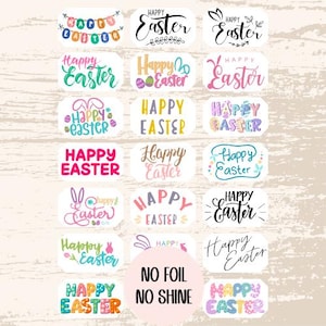 21 striscioni misti per biglietti di auguri di Pasqua, forniture per biglietti, forniture per artigianato, abbellimenti per biglietti, messaggi pasquali, decorazioni per scrapbooking