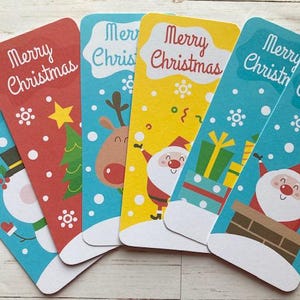 Forniture per realizzare biglietti di Natale carini, sentimenti di Buon Natale, crea i tuoi biglietti di Natale, abbellimenti per biglietti, forniture per l'artigianato, confezione da 6