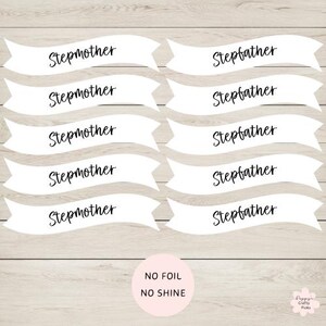 10 striscioni per biglietti di auguri con matrigna e patrigno, forniture per biglietti, crea i tuoi biglietti di auguri fatti a mano, artigianato fai da te, scrapbooking