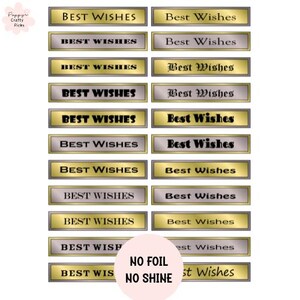 22 Best Wishes Sentiment Banner, Kartenherstellung für mehrere Anlässe, Kartenherstellungszubehör, Machen Sie Ihre eigenen handgemachten Grußkarten, Basteln