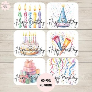6 décorations de joyeux anniversaire, fabrication de cartes d'anniversaire, fournitures de fabrication de cartes, faire vos propres cartes d'anniversaire à la main, travaux manuels