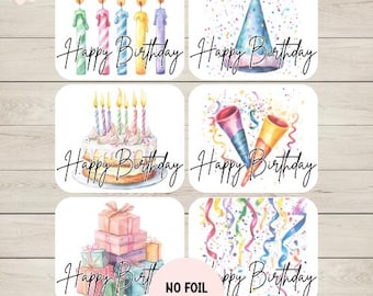 Happy Birthday Card Toppers: Handmade DIY Cardmaking Supplies