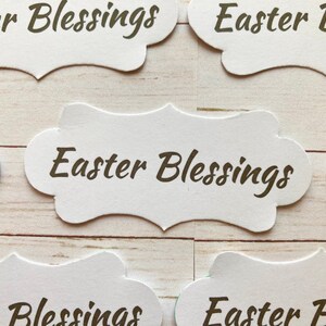 10 bénédictions de Pâques / bannières religieuses / fabrication de cartes / fournitures créatives / embellissements de scrapbooking / décorations de cartes