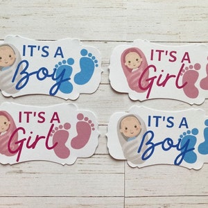 10 C'est un garçon, une fille, des décorations pour la fabrication de cartes, une nouvelle fabrication de cartes pour bébé, une fête prénatale, des fournitures de bricolage, des fournitures de scrapbooking, des embellissements
