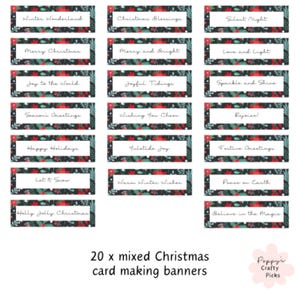 Fournitures pour la fabrication de cartes de Noël, sentiments mitigés, faites vos propres cartes de Noël, embellissements de cartes, fournitures d'artisanat, décorations, créations en papier 20