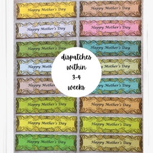 16 adornos para hacer tarjetas del Feliz Día de la Madre, suministros para manualidades, suministros para álbumes de recortes, pancartas de saludos, adornos para tarjetas, sentimientos