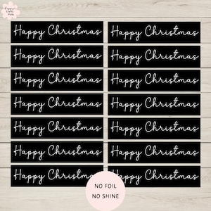 14 zwarte banners voor het maken van vrolijke kerstkaarten, benodigdheden voor het maken van kaarten, maak je eigen handgemaakte kerstkaarten, knutselen, scrapbookingteksten