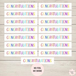 15 striscioni multicolori per biglietti di auguri di congratulazioni, forniture per biglietti, crea i tuoi biglietti di auguri fatti a mano, artigianato fai da te, scrapbooking