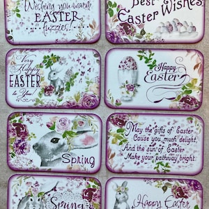 8 grands sentiments de Pâques et du printemps / fabrication de cartes / créez vos propres cartes de Pâques / travaux manuels / scrapbooking / embellissements artisanaux / toppers