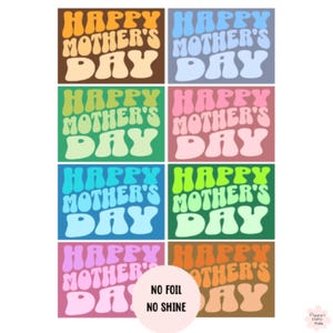 8 adornos retro para tarjetas del Día de la Madre, suministros para hacer tarjetas, fabricación de tarjetas para el Día de la Madre, crea tus propias tarjetas de felicitación, suministros para manualidades