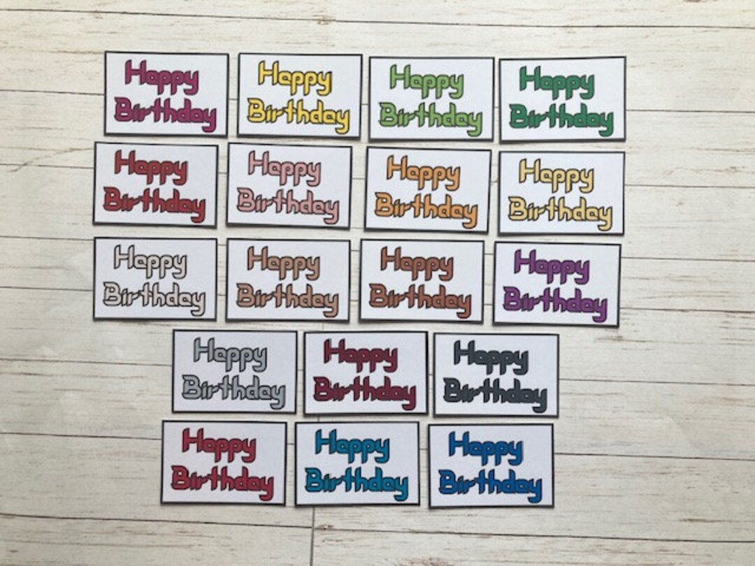 Sentiments Banners Card Making 18 Happy Birthday Sentiments, Greetings Banners, Card Making, Craft ...